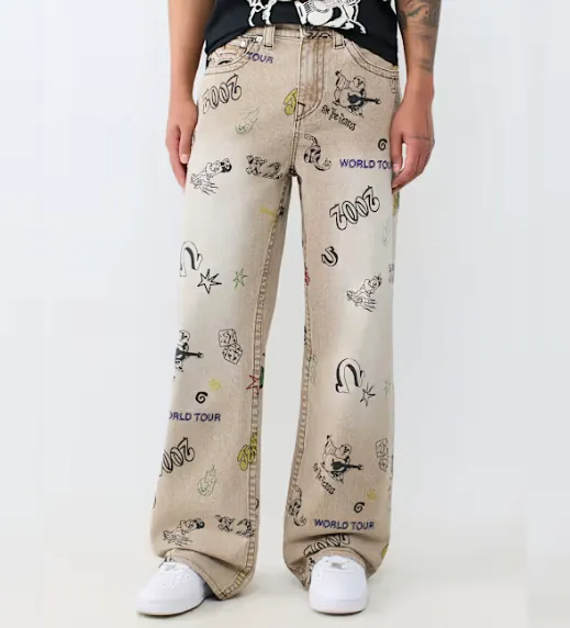 Vinny Doodle Flap Ultra Baggy Jean 34
